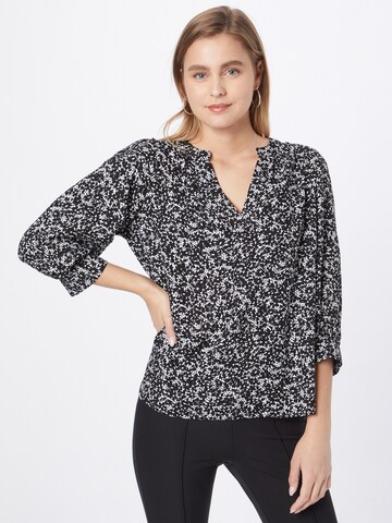 Dorothy Perkins Blus 'Mono Ditsy'' i svart: framsida