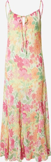 NA-KD Kleid in hellgelb / hellgrün / pink / offwhite, Produktansicht