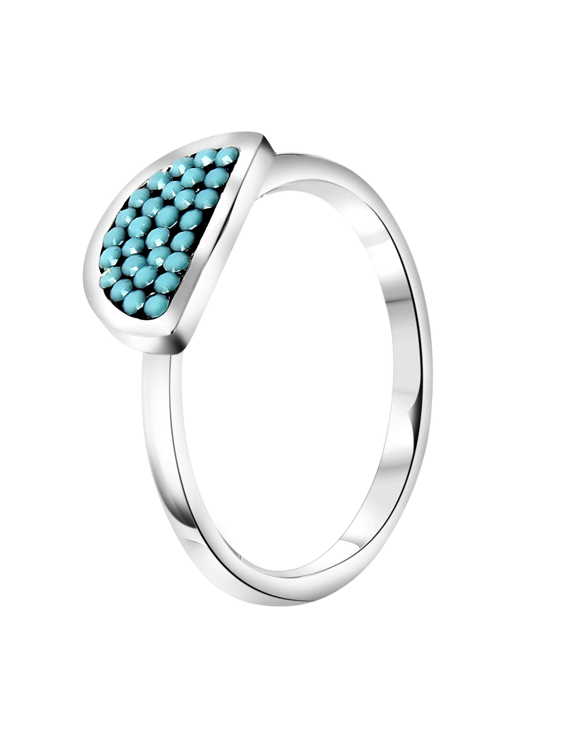 Lucardi Ring in Silber: Vorderseite