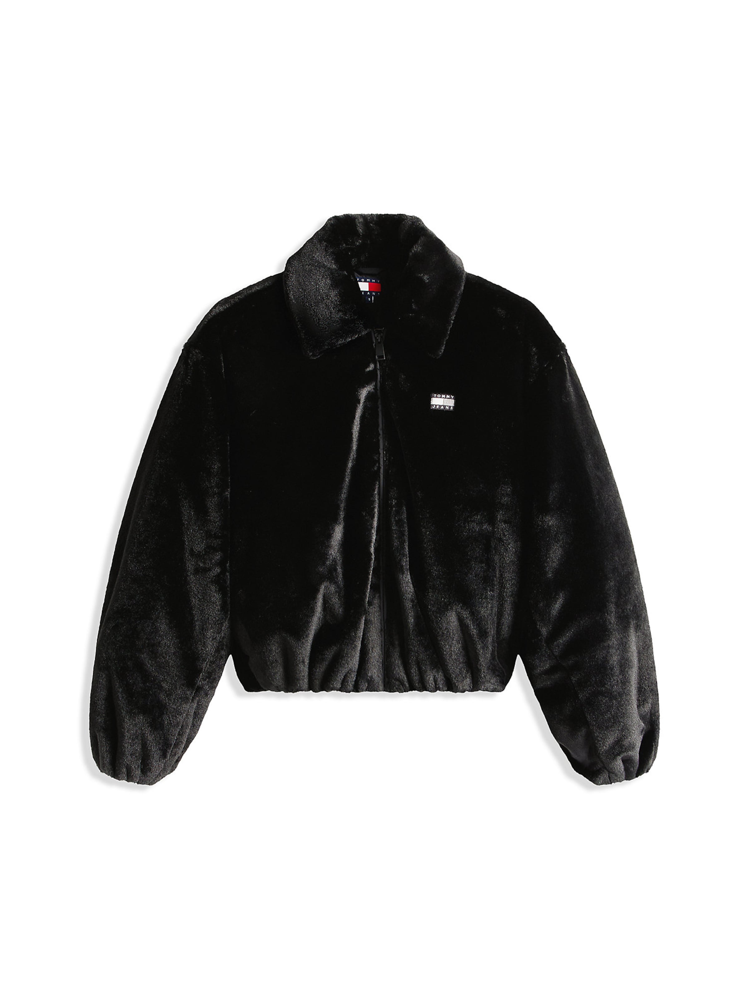 Tommy Jeans Χειμερινό μπουφάν σε μαύρο: μπροστά