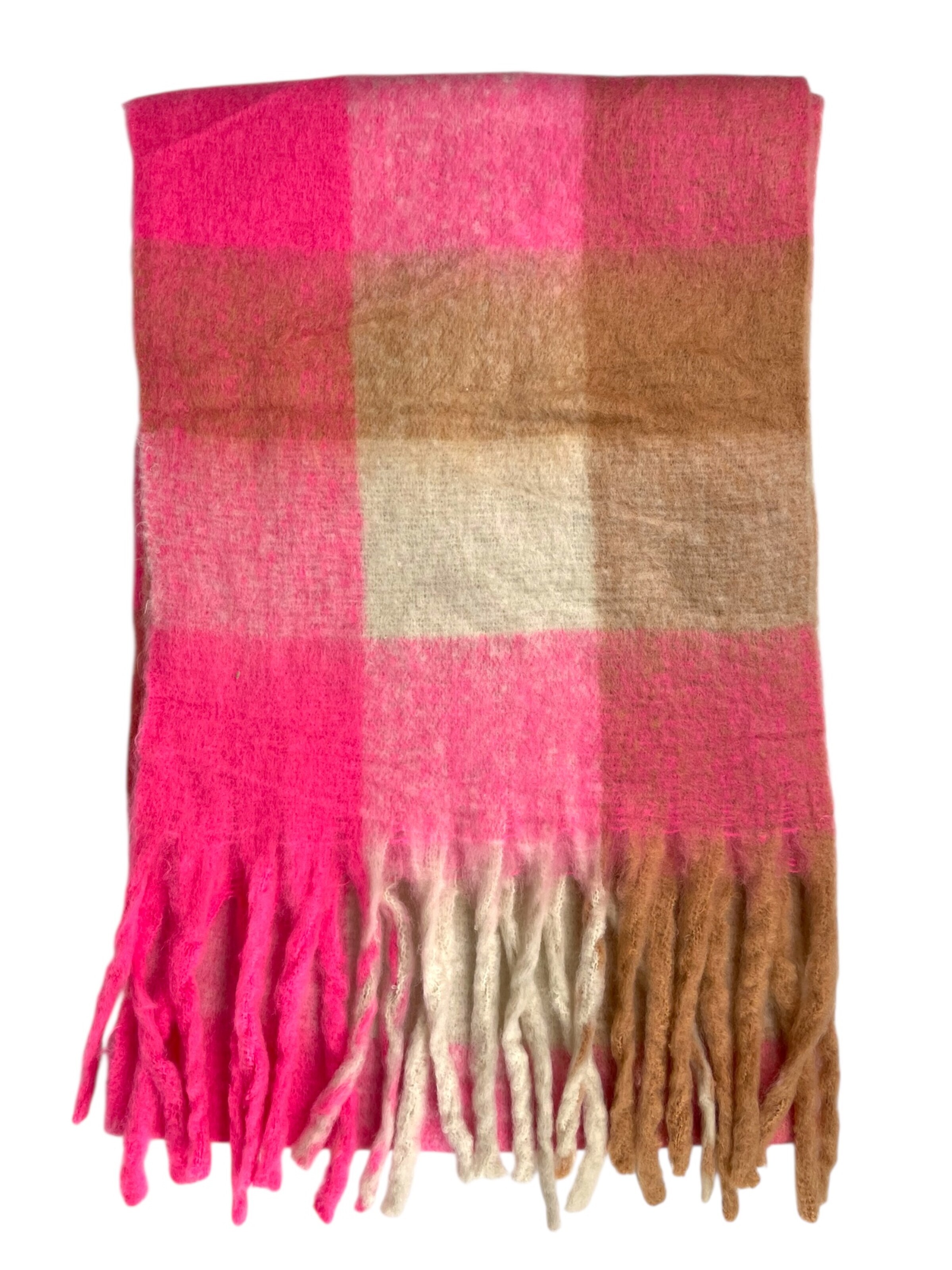 Kumixi Scarf 'Schal mit Fransen' in Pink