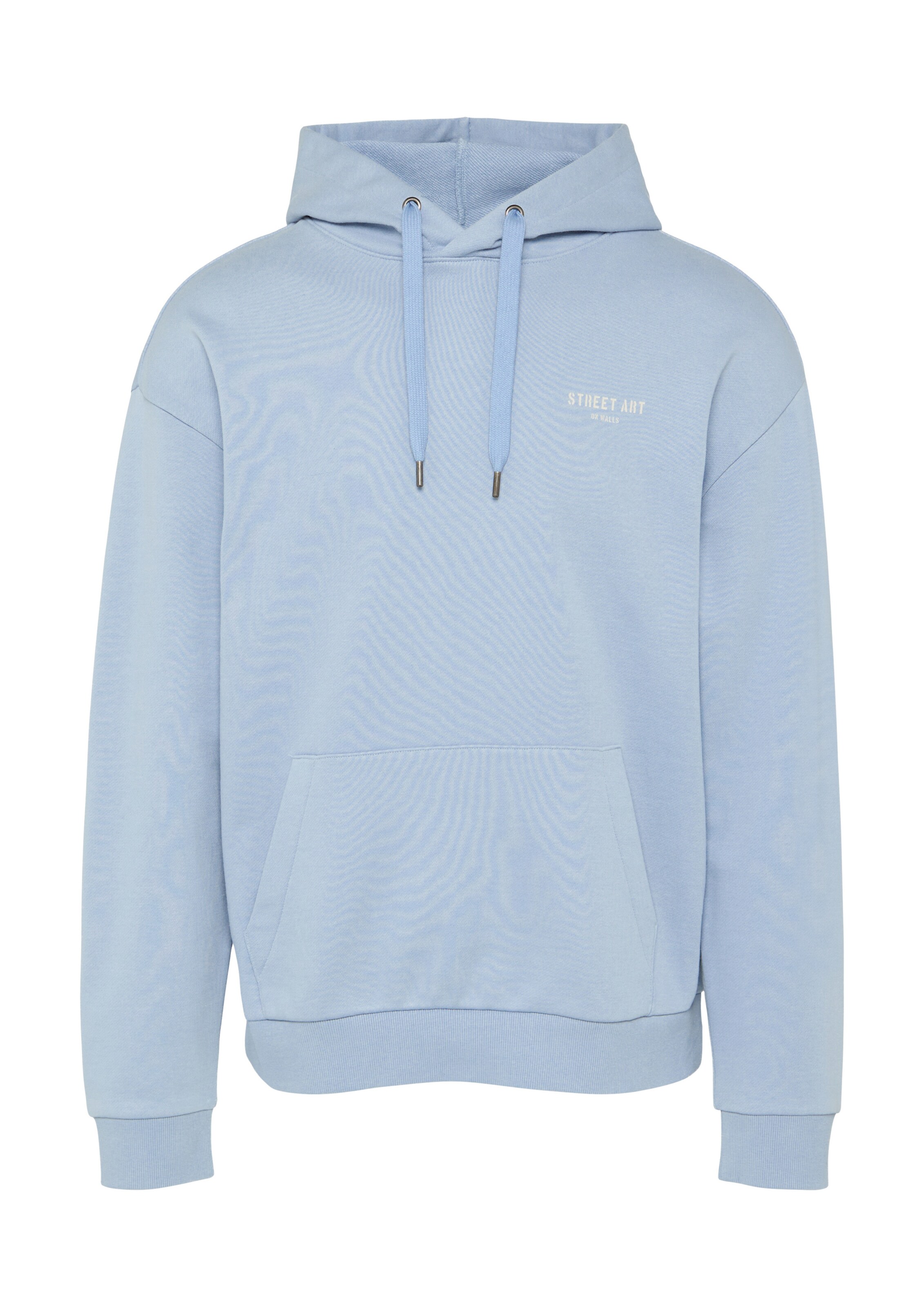 Sweat-shirt QS en bleu : devant