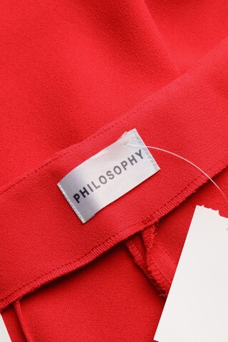 Philosophy di Alberta Ferretti Pants in XL in Red