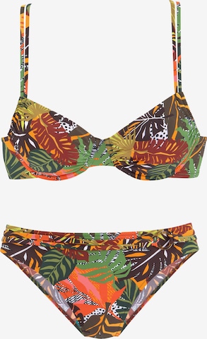 VIVANCE T-shirt Bikini in Groen: voorkant