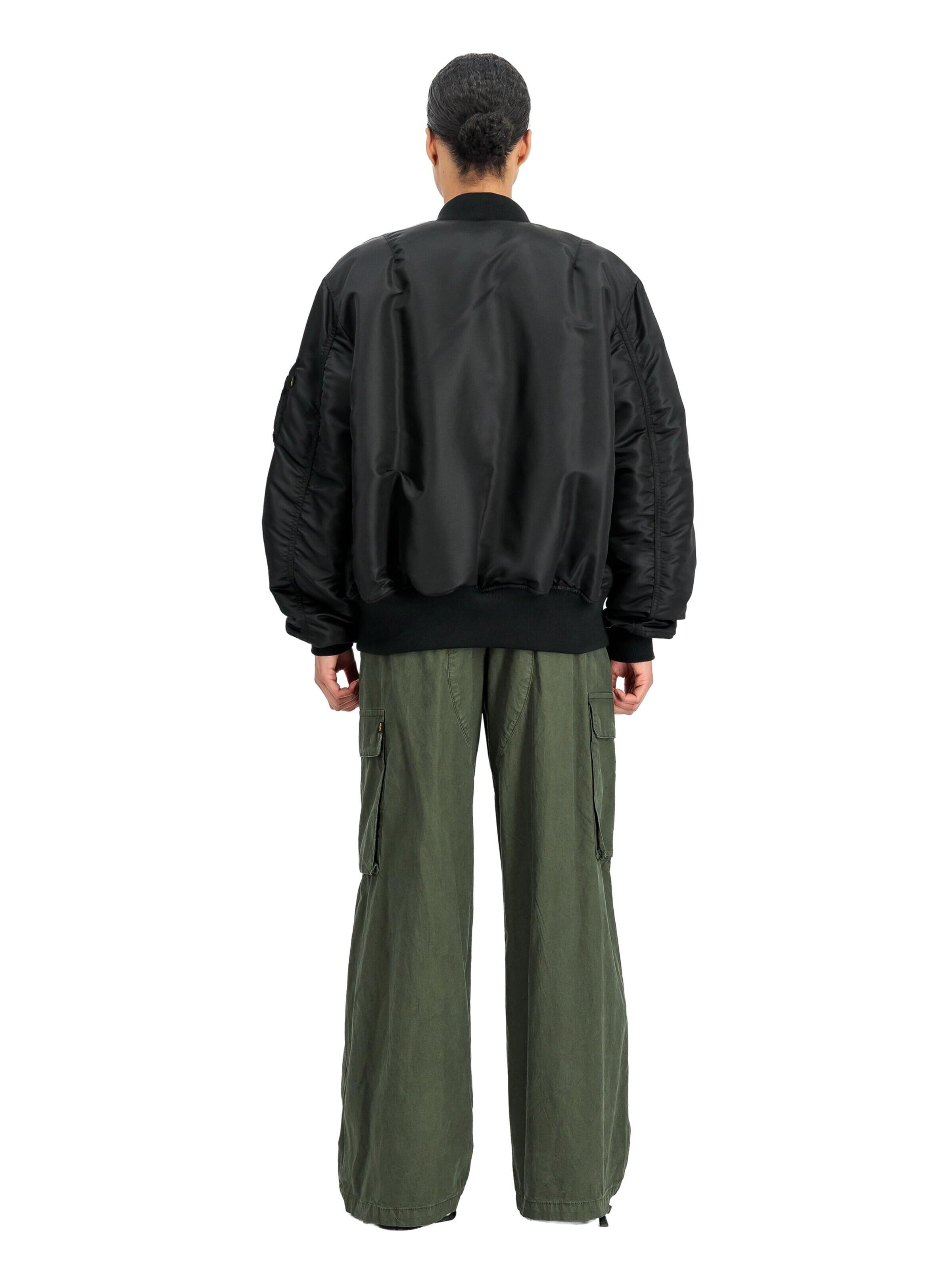 ALPHA INDUSTRIES Prechodná bunda 'MA-1 Heritage' - Čierna