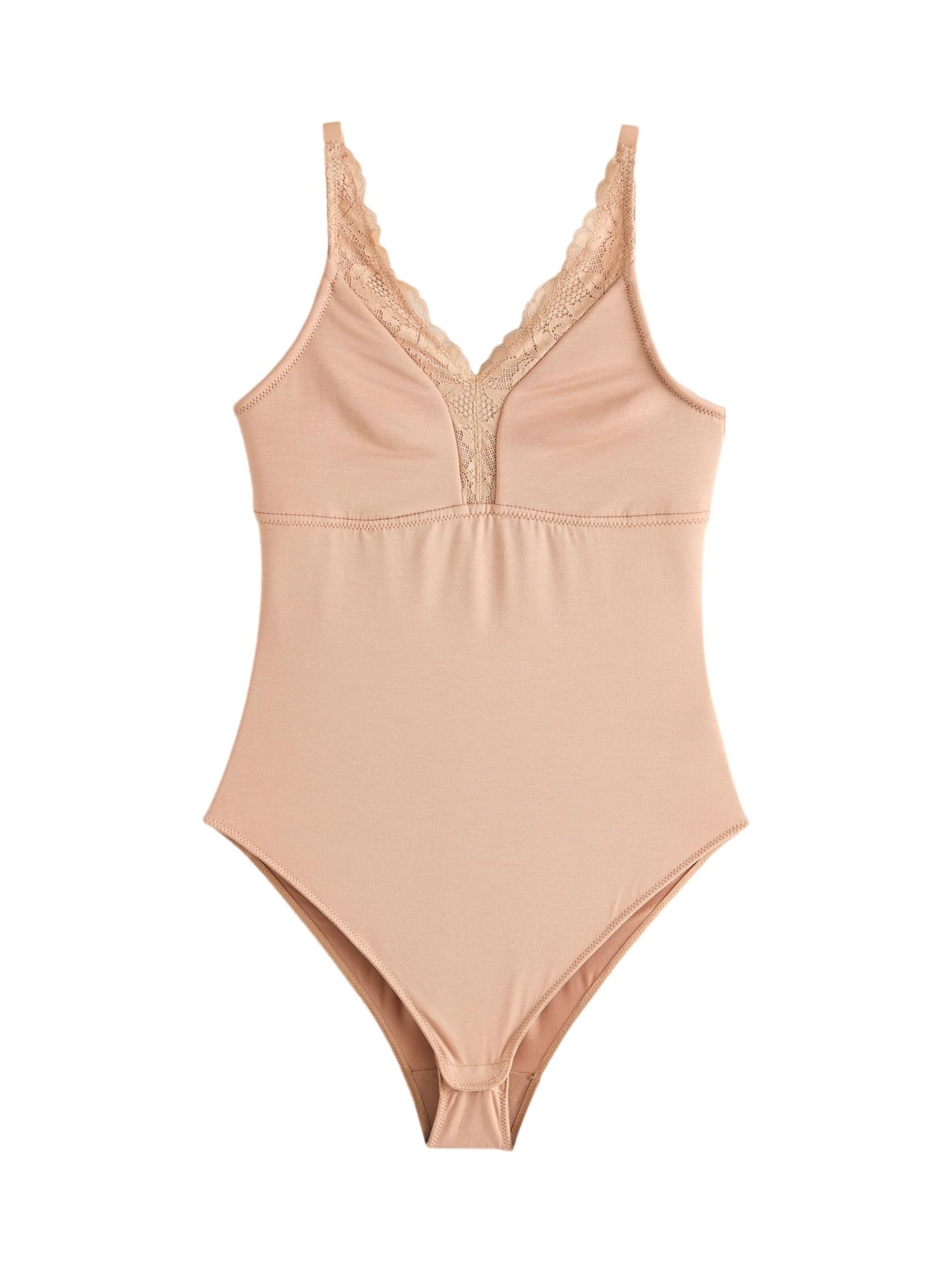 Body modelator 'Ultimate Comfort' de la Next pe bej: față