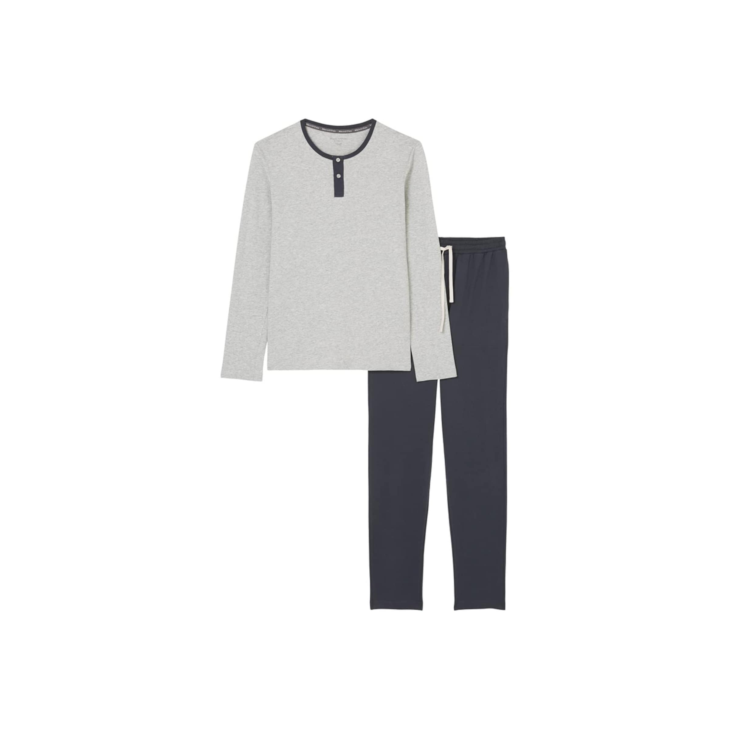Marc OPoloMarc O'Polo Kurzer Schlafanzug Loungewear mit Knopfleiste und Brusttasche Set di Pigiama Uomo Marca 