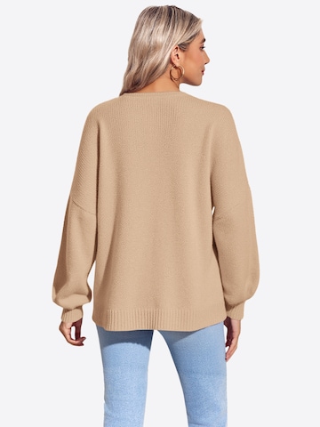 Cardigan Imily Bela en beige : derrière