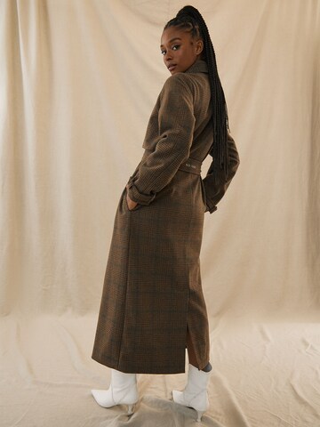 Kendall for ABOUT YOU Between-seasons coat 'Remi' in Brown