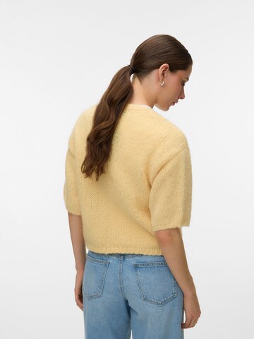 VERO MODA Knit cardigan 'VMMAYBE' in Yellow