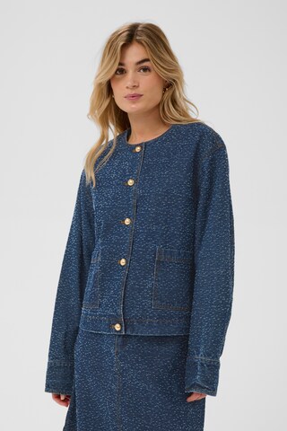 SAINT TROPEZ Tussenjas 'Phea' in Blauw: voorkant