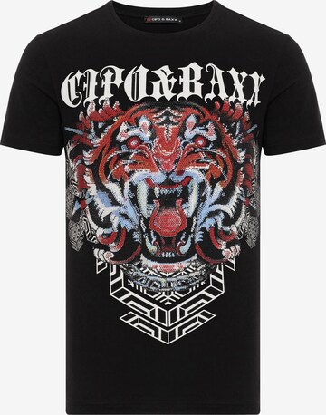 CIPO & BAXX Shirt in Zwart: voorkant