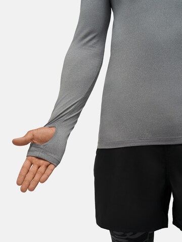 T-Shirt fonctionnel 'Half Zip' DANISH ENDURANCE en gris