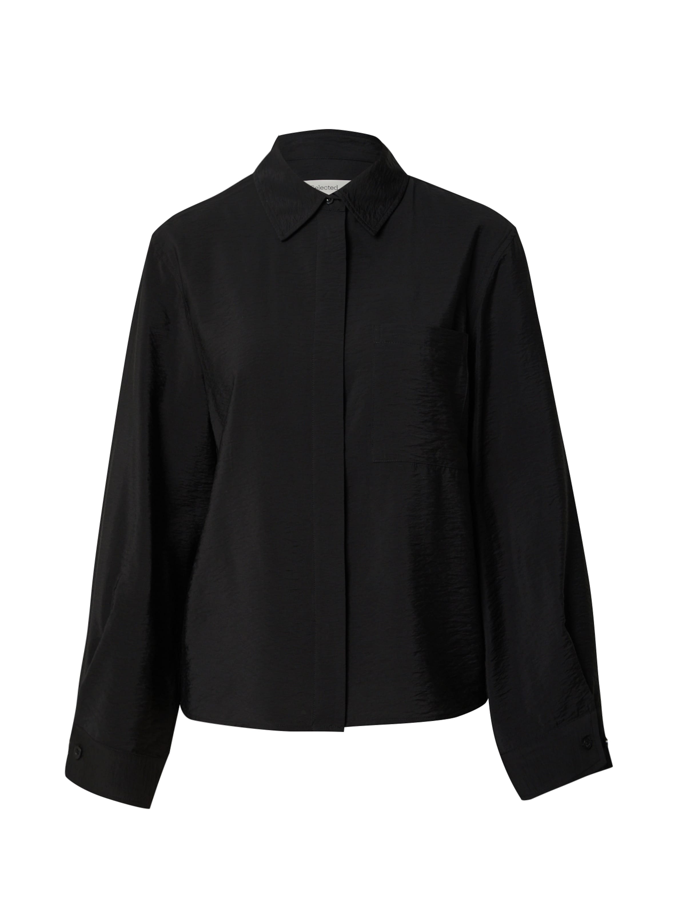 SELECTED Blusa 'SLFAMARA' en negro, Vista del producto
