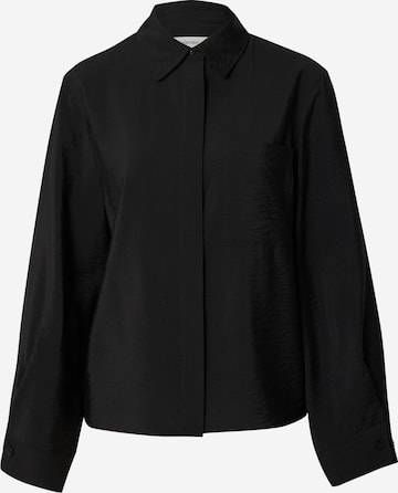 Chemisier 'SLFAMARA' SELECTED en noir : devant