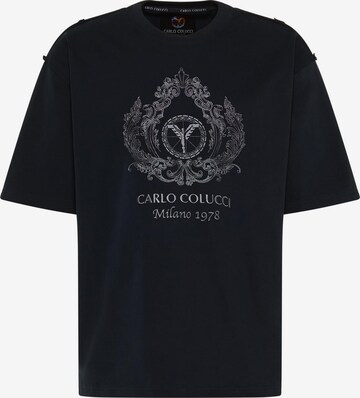 T-Shirt 'De Bortoli' Carlo Colucci en noir : devant