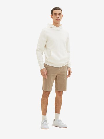 TOM TAILOR Regular Shorts in Beige