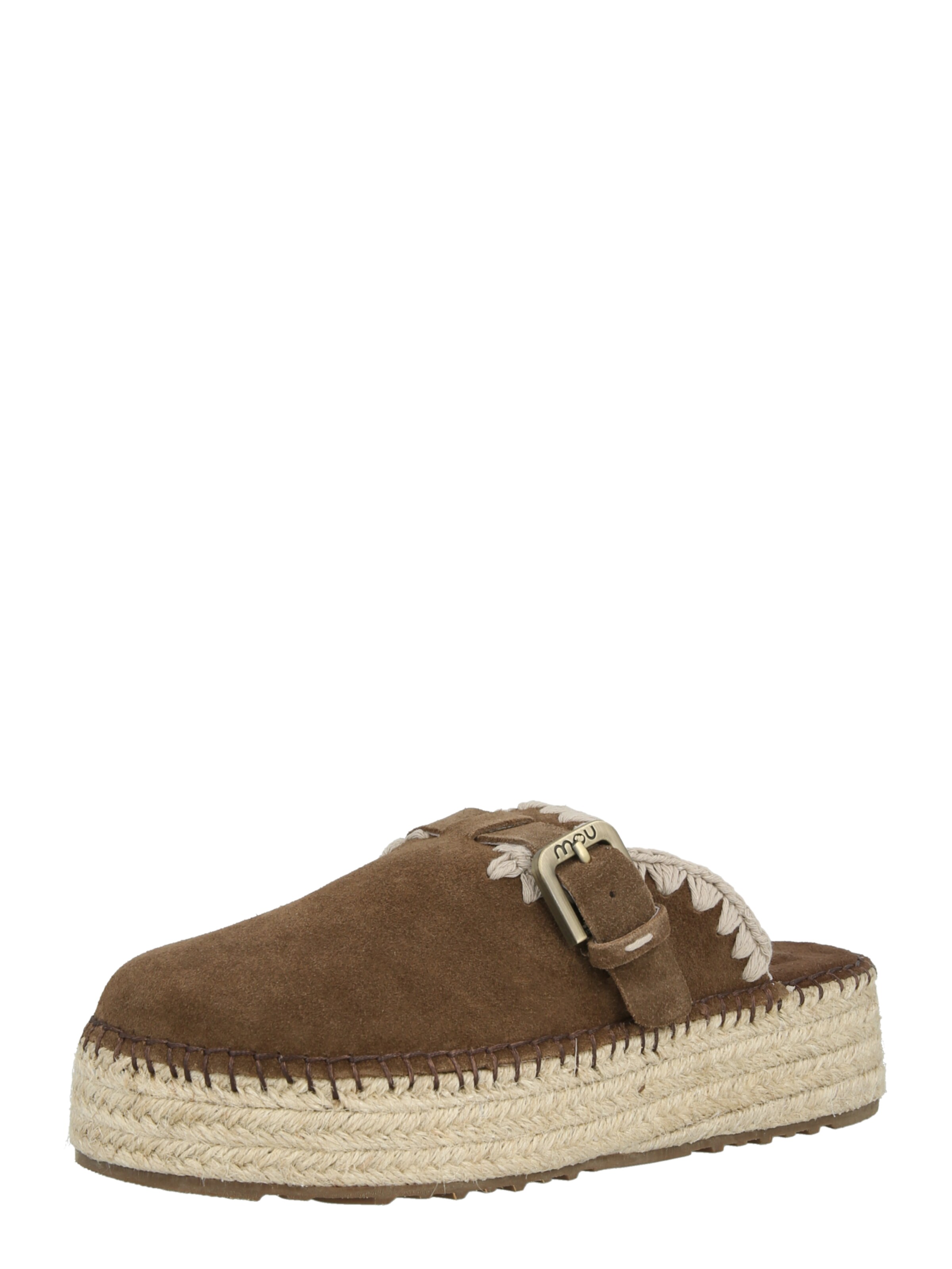 MOU Pantolette in Braun: Vorderseite