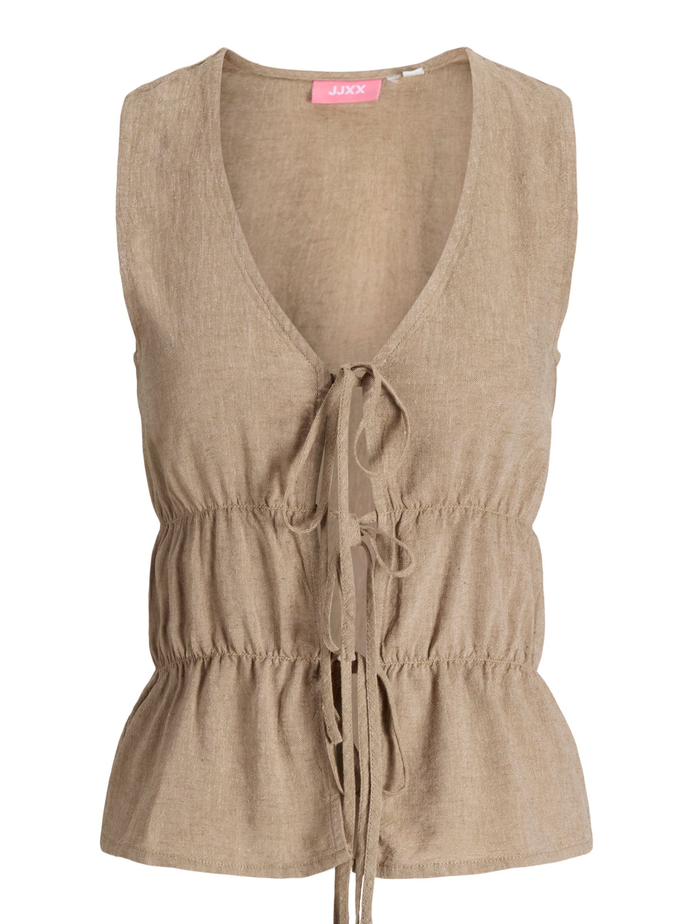 JJXX Top 'JXALMIRA' in Brown: front