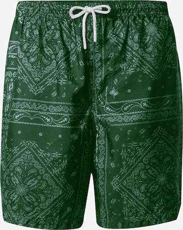 Pacemaker Board Shorts 'James' in Green: front