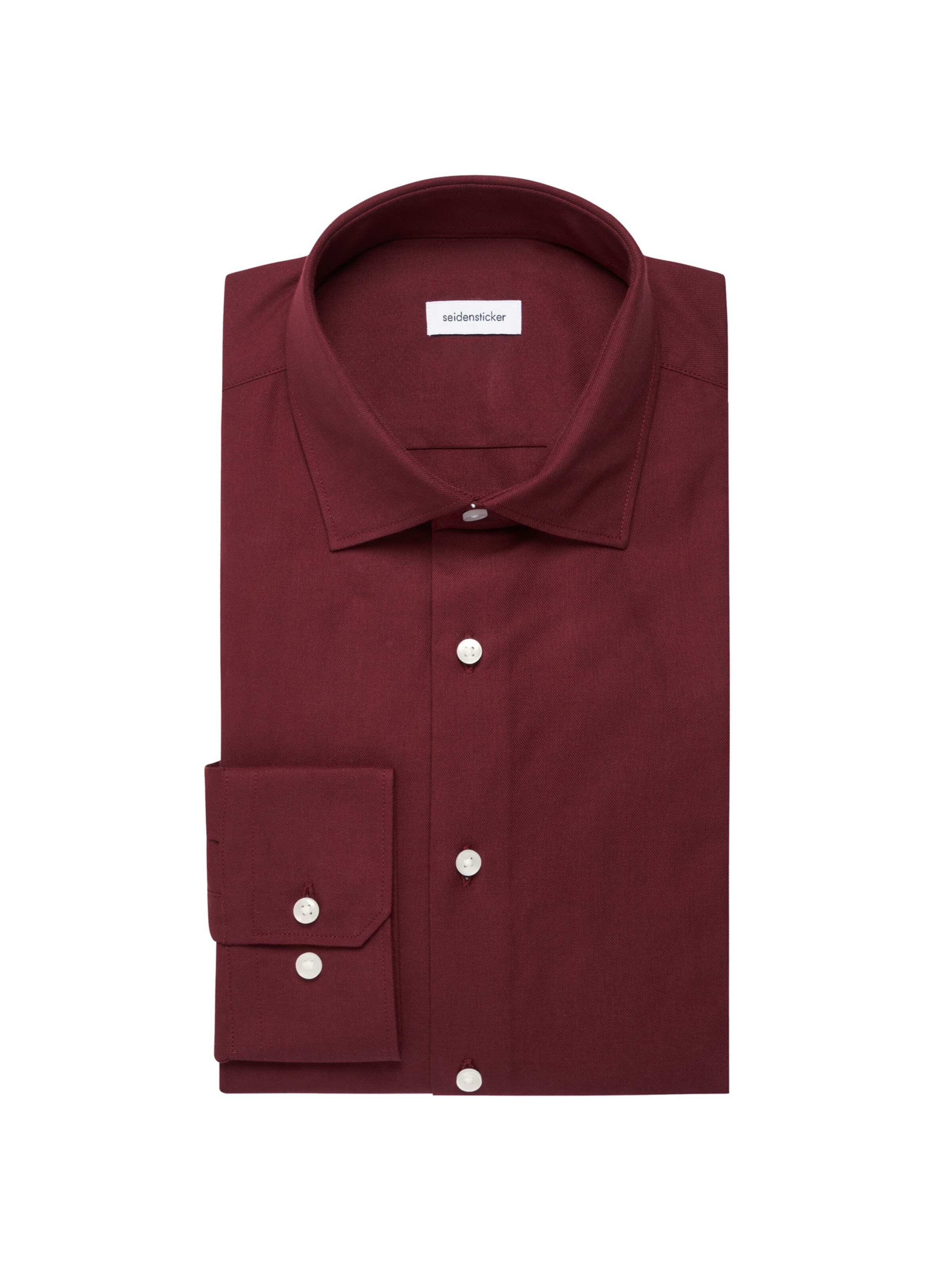 SEIDENSTICKER Slim fit Business shirt ' Schwarze Rose ' in Red