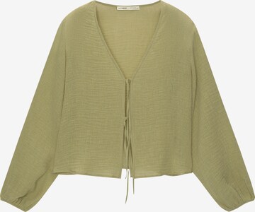 Pull&Bear Blouse in Groen: voorkant