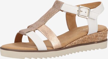 GABOR Sandalen met riem in Beige: voorkant