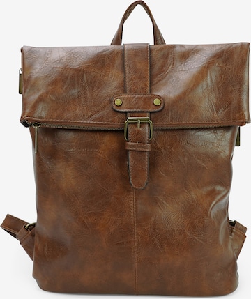 HARPA Backpack 'LIMA' in Brown: front