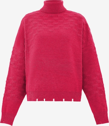 Pull-over faina en rose : devant