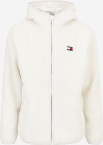 Veste en polaire Tommy Jeans en blanc : devant