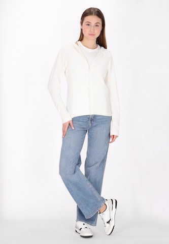 Veste en polaire swirly en blanc