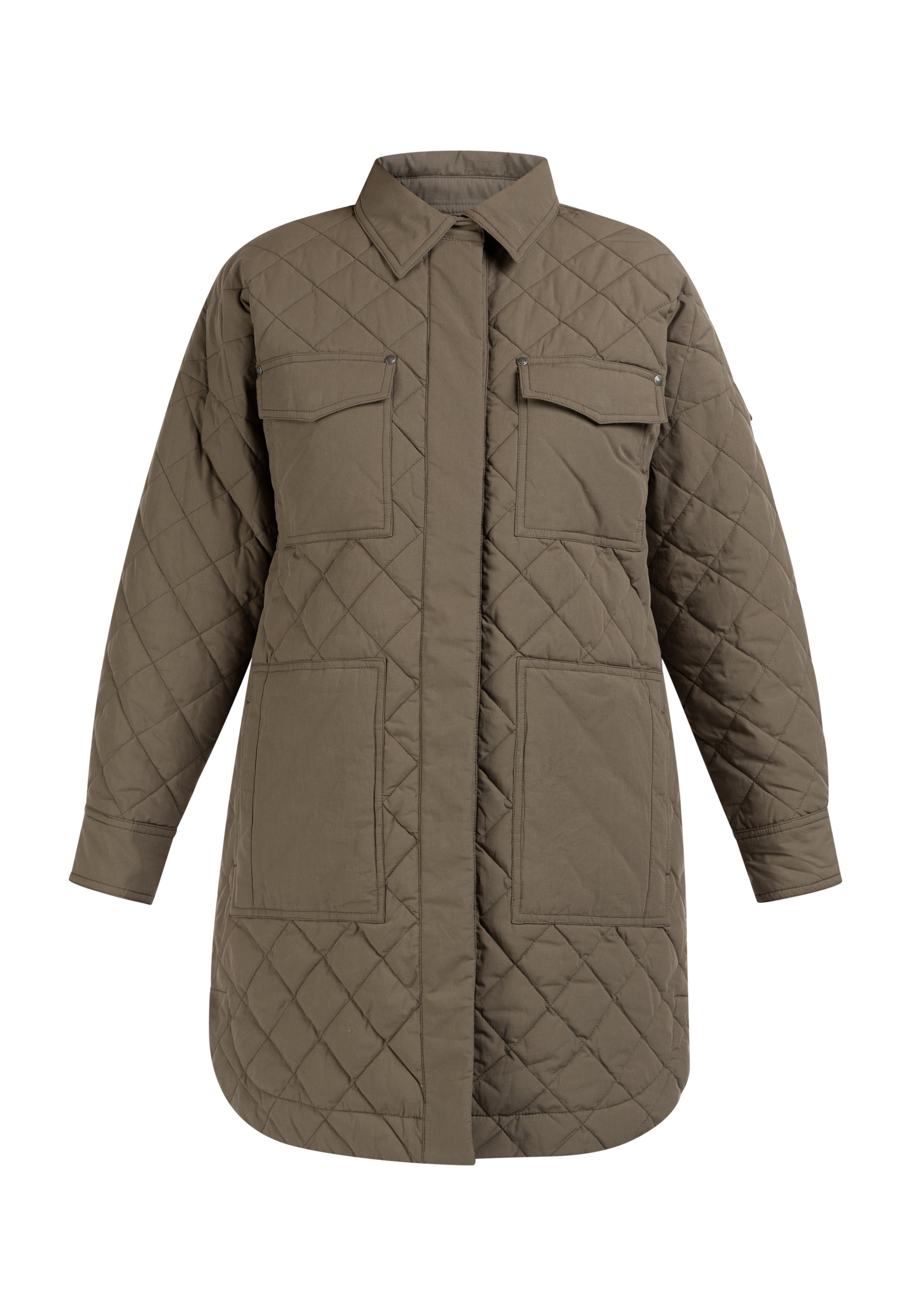 DreiMaster Vintage Φθινοπωρινό και ανοιξιάτικο μπουφάν σε πράσινο: μπροστά