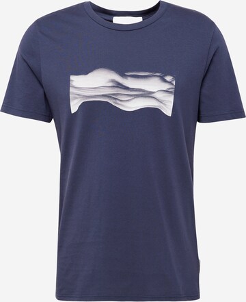 ARMEDANGELS T-Shirt 'JAAMES WAVY CLOUDS' in Blau: predná strana