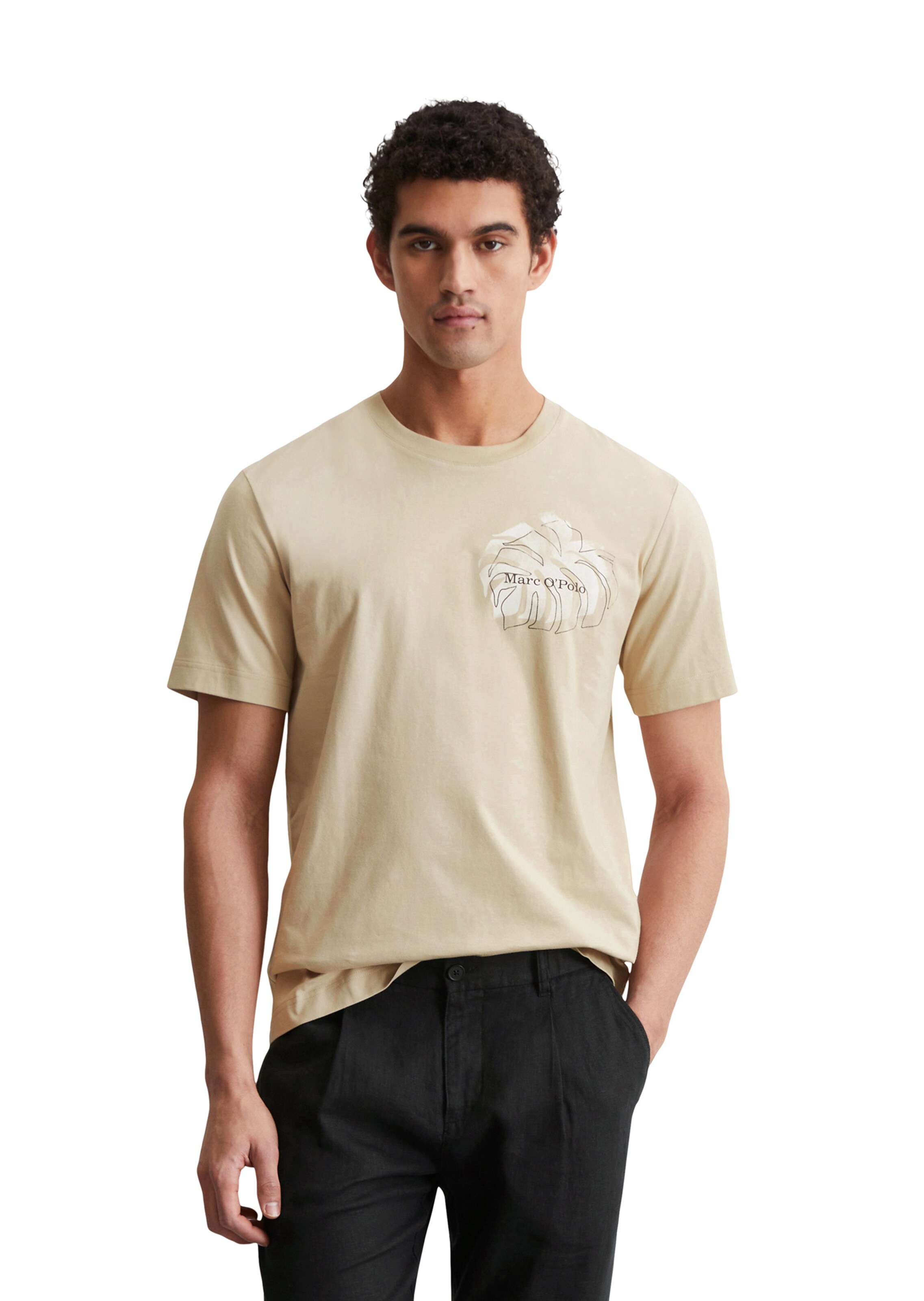 Marc O'Polo Shirt in Beige: front