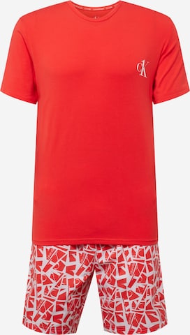 Calvin Klein Underwear Short Pajamas 'ODSY' in Red: front