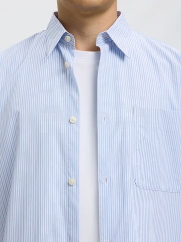SELECTED - Ajuste regular Camisa en azul