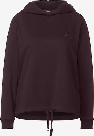 STREET ONE Sweatshirt in Brown: front