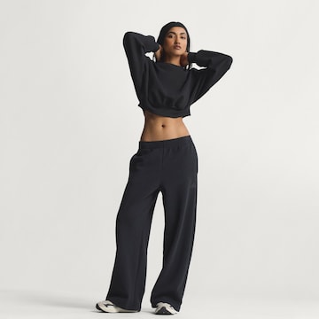 ADIDAS SPORTSWEAR Wide leg Παντελόνι φόρμας 'Soft Lux' σε μαύρο