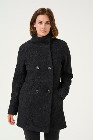Manteau mi-saison 'Anni' Kaffe en noir : devant