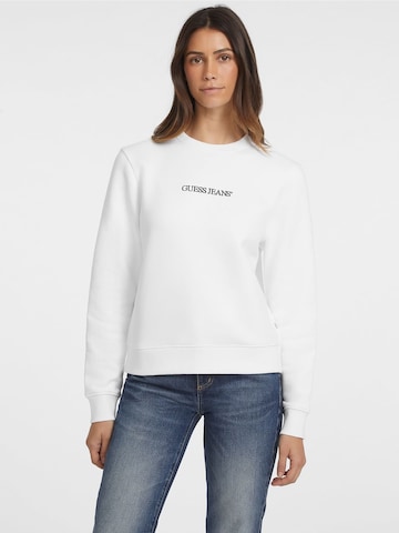 GUESS JEANS - Sudadera en blanco: frente