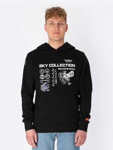 SPITZBUB Sweatshirt in Black: front