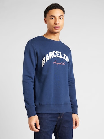 AÉROPOSTALE Sweatshirt 'BARCELONA' in Blue: front