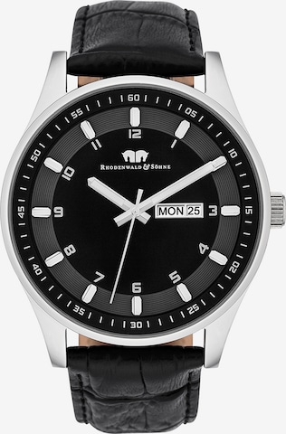 Rhodenwald & Söhne Analog Watch 'Couragian' in Black: front