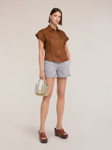 MOTIVI Blouse in Bruin