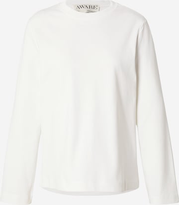 Aware Shirt 'AWNAIMA' in White: front