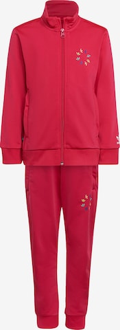ADIDAS ORIGINALS Sweatsuit in Red: front