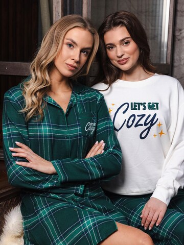 Rebelle Nachthemd 'Cozy' in Groen