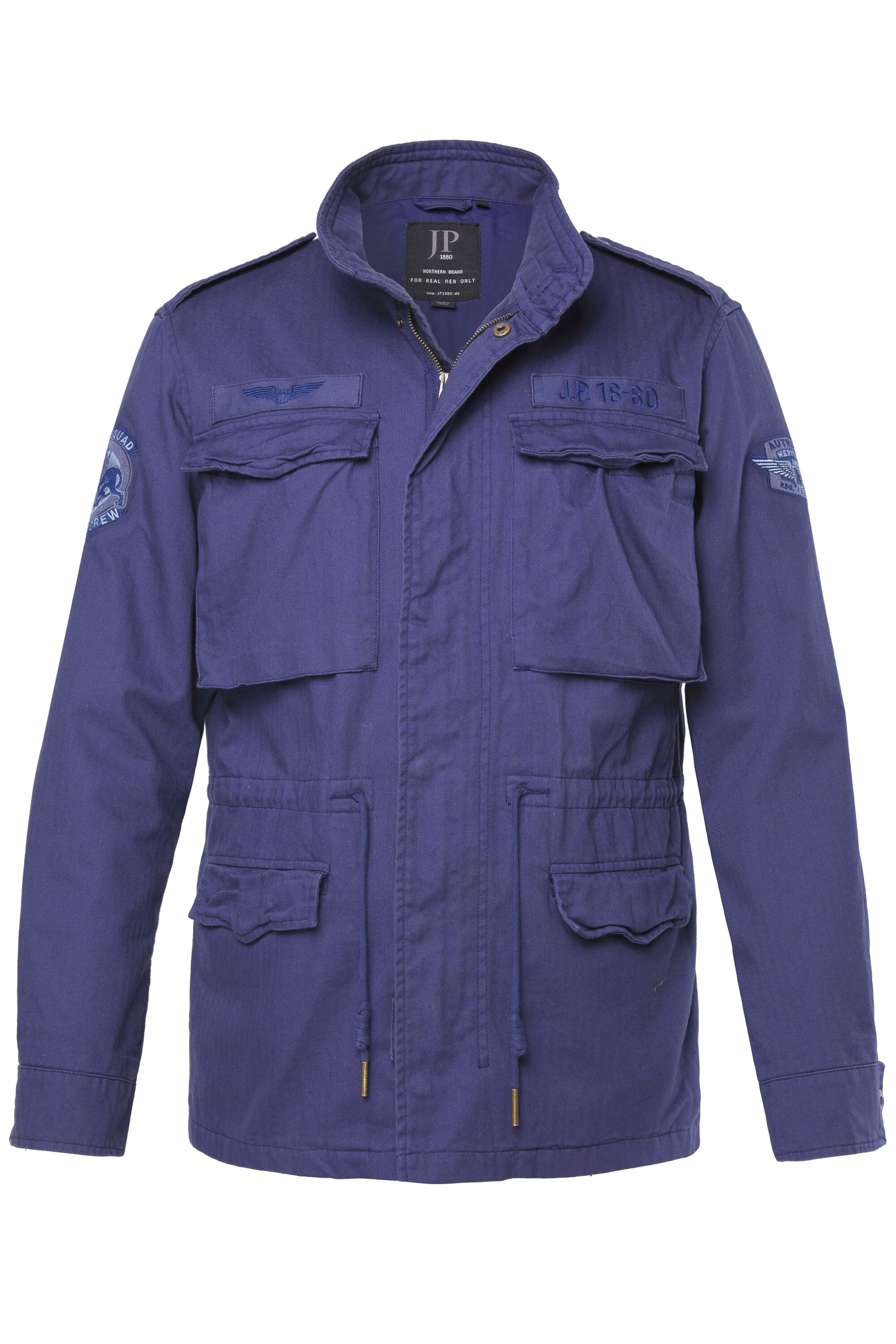 JP1880 Tussenjas in Blauw: voorkant