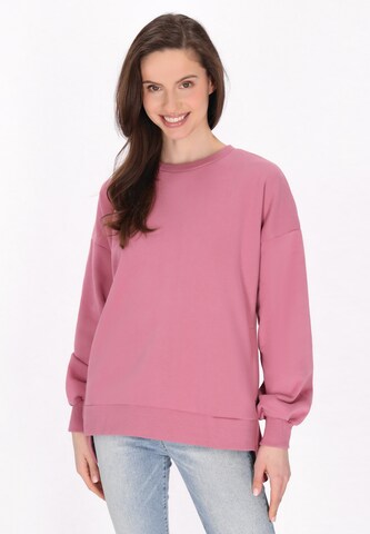usha BLUE LABEL Sweatshirt in Roze: voorkant