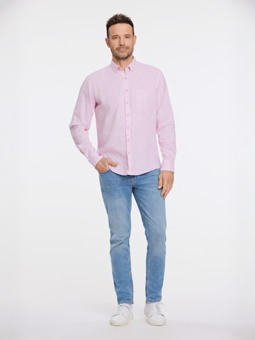 Regular fit Camicia di Jack's in rosa